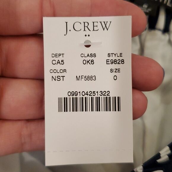 J.Crew Mercantile navy and white striped skirt - Picture 4 of 13